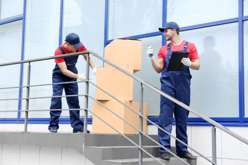 Mover using PPE during a Ruislip removal job