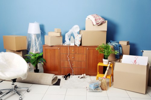 Removal team helping with a home move in Ruislip