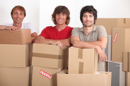 Business relocation items prepared for removals in Ruislip