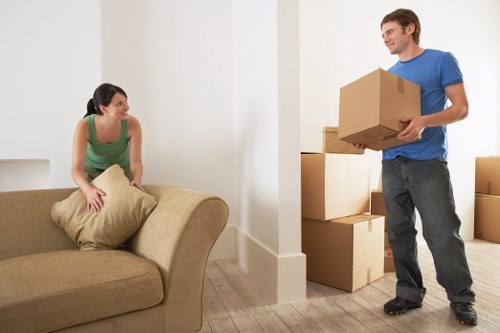 Prepared home move essentials and packing materials